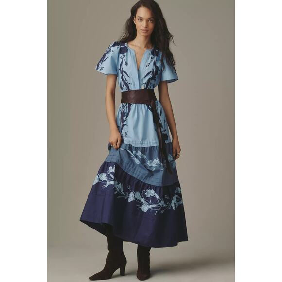 Anthropologie Dresses & Skirts - nwt by ANTHRPOLOGIE sz S Somerset Maxi Dress Soft Blue Motif